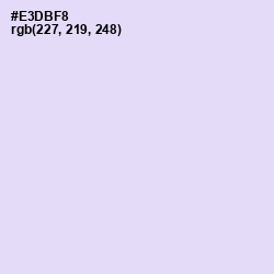 #E3DBF8 - Snuff Color Image