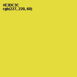 #E3DC3C - Golden Dream Color Image