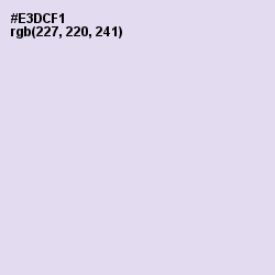 #E3DCF1 - Snuff Color Image