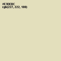 #E3DEBC - Stark White Color Image