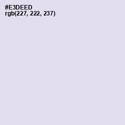 #E3DEED - Snuff Color Image