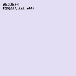 #E3DEF4 - Snuff Color Image