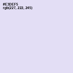 #E3DEF5 - Snuff Color Image