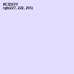 #E3DEFF - Snuff Color Image