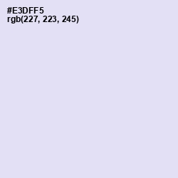 #E3DFF5 - Snuff Color Image