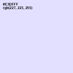 #E3DFFF - Snuff Color Image