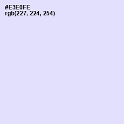 #E3E0FE - Blue Chalk Color Image