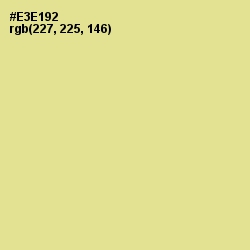 #E3E192 - Wild Rice Color Image