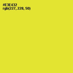 #E3E432 - Golden Fizz Color Image