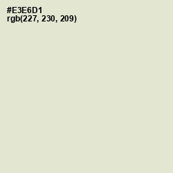 #E3E6D1 - Satin Linen Color Image