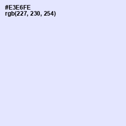 #E3E6FE - Blue Chalk Color Image