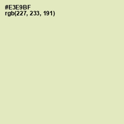 #E3E9BF - Fall Green Color Image