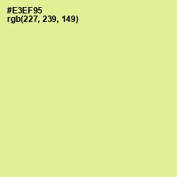 #E3EF95 - Primrose Color Image