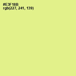 #E3F18B - Mindaro Color Image