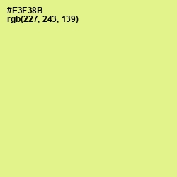 #E3F38B - Mindaro Color Image