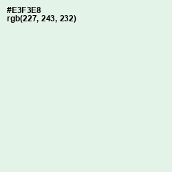 #E3F3E8 - Tara Color Image