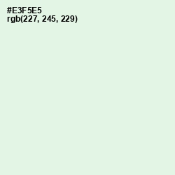 #E3F5E5 - Frostee Color Image