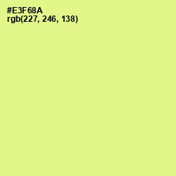 #E3F68A - Mindaro Color Image