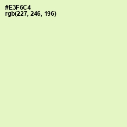 #E3F6C4 - Tusk Color Image
