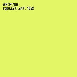 #E3F766 - Canary Color Image