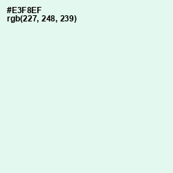 #E3F8EF - Hint of Green Color Image