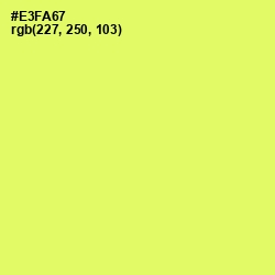 #E3FA67 - Canary Color Image