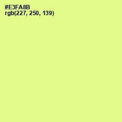 #E3FA8B - Mindaro Color Image