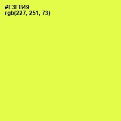 #E3FB49 - Starship Color Image
