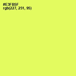 #E3FB5F - Candy Corn Color Image