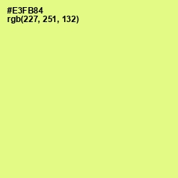 #E3FB84 - Mindaro Color Image