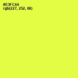 #E3FC44 - Starship Color Image