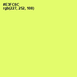 #E3FC6C - Canary Color Image