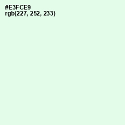 #E3FCE9 - Hint of Green Color Image