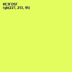 #E3FD5F - Candy Corn Color Image