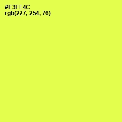 #E3FE4C - Starship Color Image