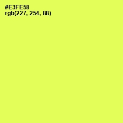 #E3FE58 - Starship Color Image