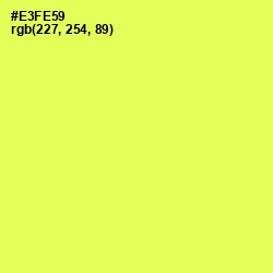 #E3FE59 - Starship Color Image