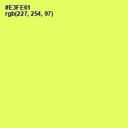 #E3FE61 - Canary Color Image