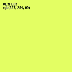 #E3FE63 - Canary Color Image