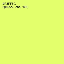 #E3FF6C - Canary Color Image