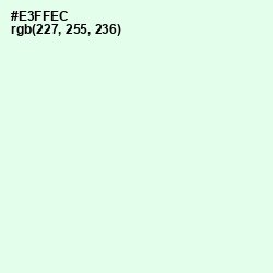 #E3FFEC - Hint of Green Color Image