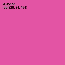 #E454A4 - Brilliant Rose Color Image