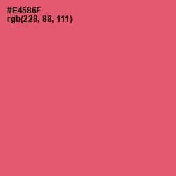 #E4586F - Mandy Color Image