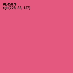 #E4587F - Wild Watermelon Color Image