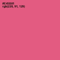 #E45B81 - French Rose Color Image