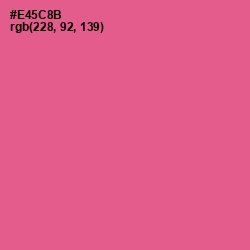 #E45C8B - French Rose Color Image