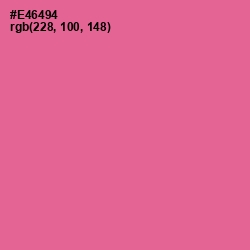 #E46494 - Deep Blush Color Image