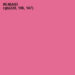 #E46A93 - Deep Blush Color Image