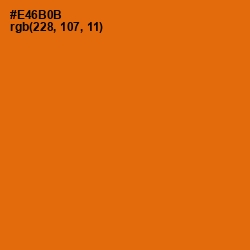 #E46B0B - Clementine Color Image