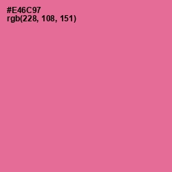 #E46C97 - Deep Blush Color Image